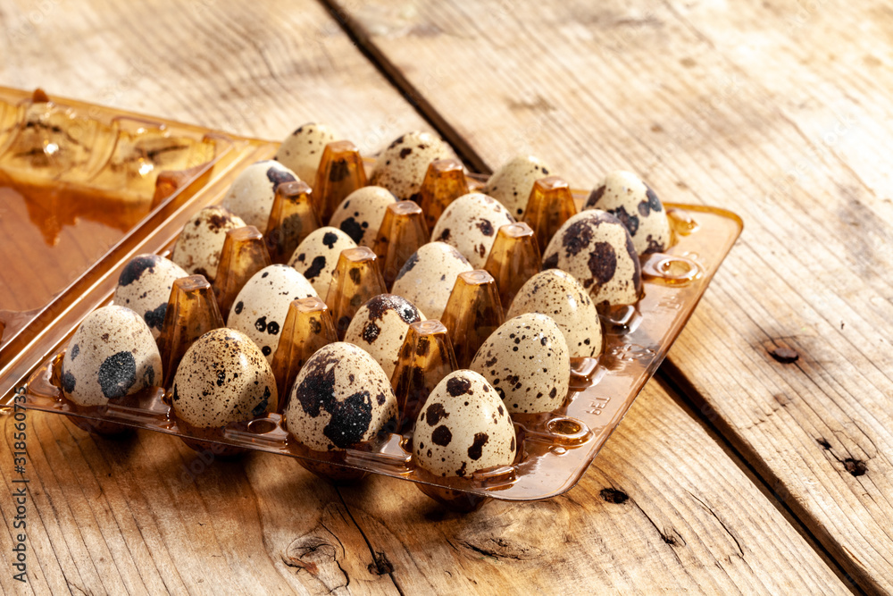 quail eggs on wooden table quail eggs on wooden table
