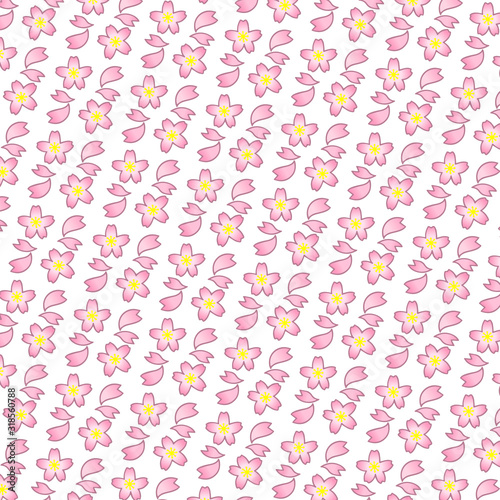Wallpaper Mural 桜シームレスパターン-1. Torontodigital.ca