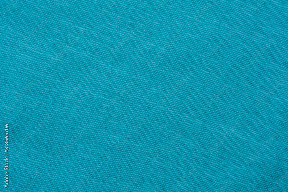 Fragment of light blue cotton linen fabric Fragment of light blue cotton linen fabric