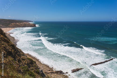 Vagues sur la côté atlantique