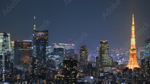 Wallpaper Mural 光が溢れる東京の夜景 Torontodigital.ca