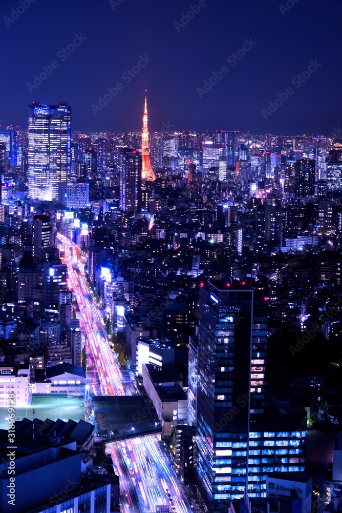 custom made wallpaper toronto digital東京の夜景