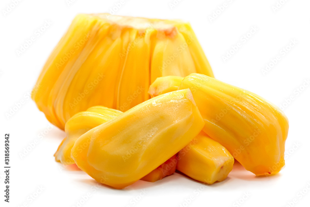 Sweet jackfruit isolated on white background Sweet jackfruit isolated on white background