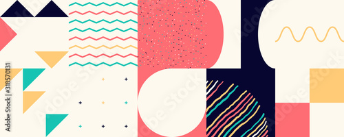 Geometric Abstract Vector Elements Design