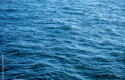 Waves in ocean water surface