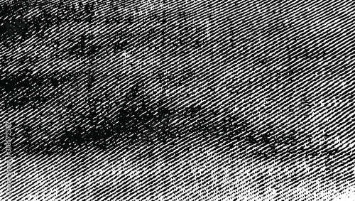 Distressed fabric texture. Vector texture of weaving fabric. Grunge background. Abstract halftone vector illustration. Overlay for interesting effect and depth. Black isolated on white background.