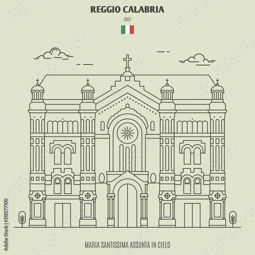 Maria Santissima Assunta in Cielo of Reggio Calabria, Italy. Landmark icon