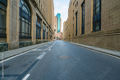 Gothic architecture and highway in the Bund of Shanghai, China