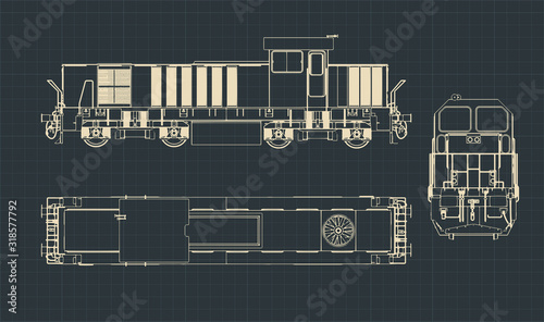 Diesel  Locomotive drawings