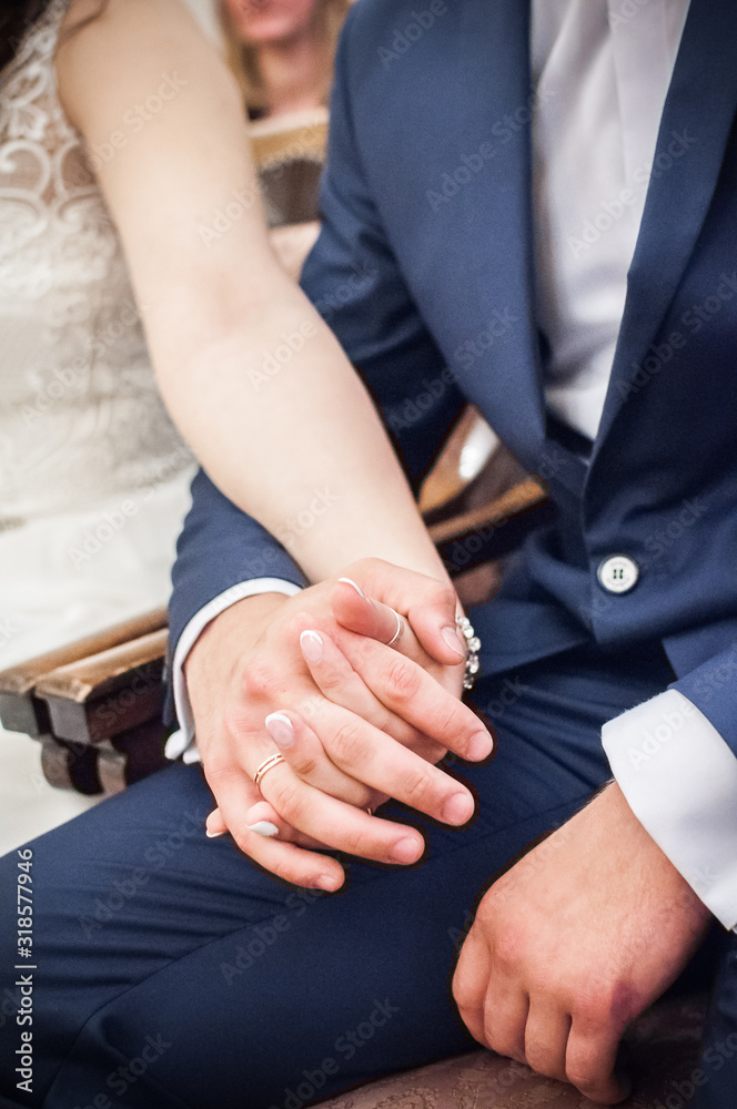 dłonie splecione hands wedding ręce  - obrazy, fototapety, plakaty 
