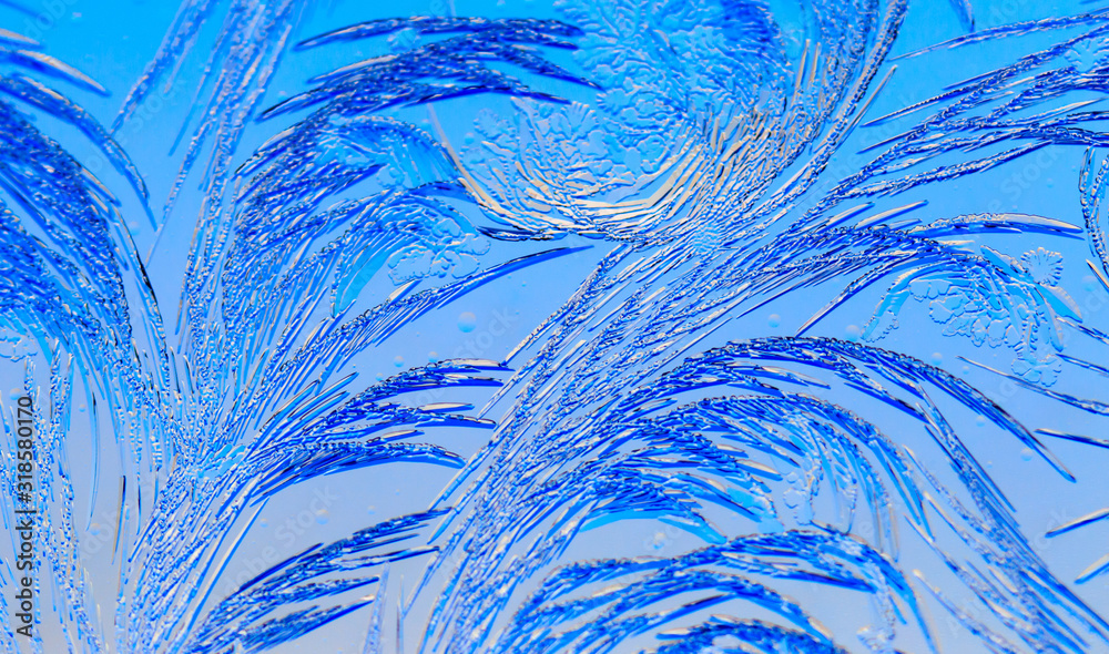 Natural pattern on glass at dawn of the sun. Natural pattern on glass at dawn of the sun.
