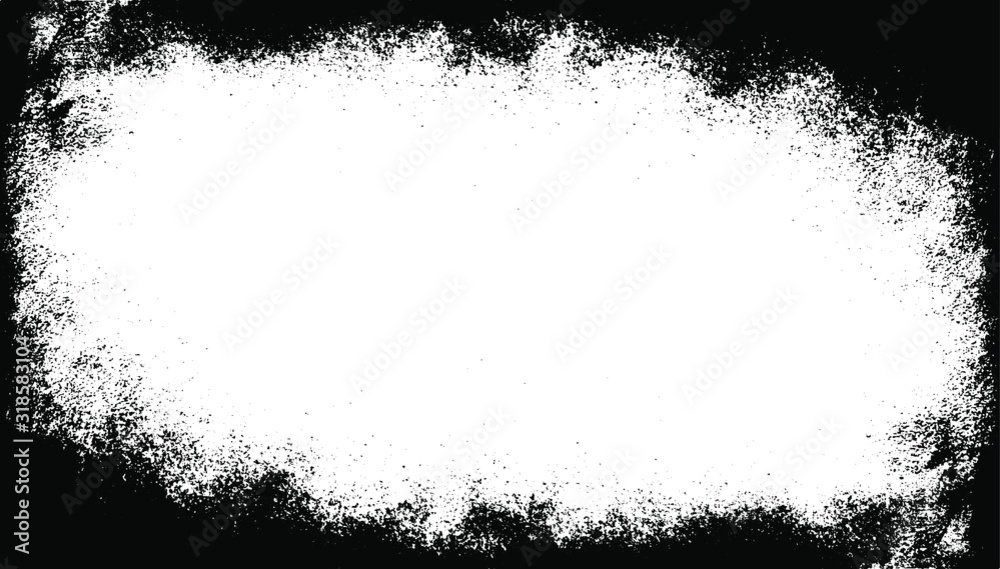 Fototapeta premium Scratched Frame. Grunge Urban Background Texture Vector. Dust Overlay. Distressed Grainy Grungy Framing Effect. Distressed Backdrop Vector Illustration. EPS 10.