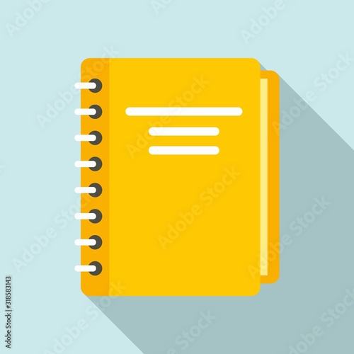 Blank Spiral Notebook Icon Cartoon Illustration Stock Vector