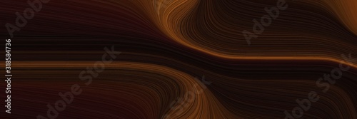 decorative horizontal header with very dark red, chocolate and brown colors. dynamic curved lines with fluid flowing waves and curves