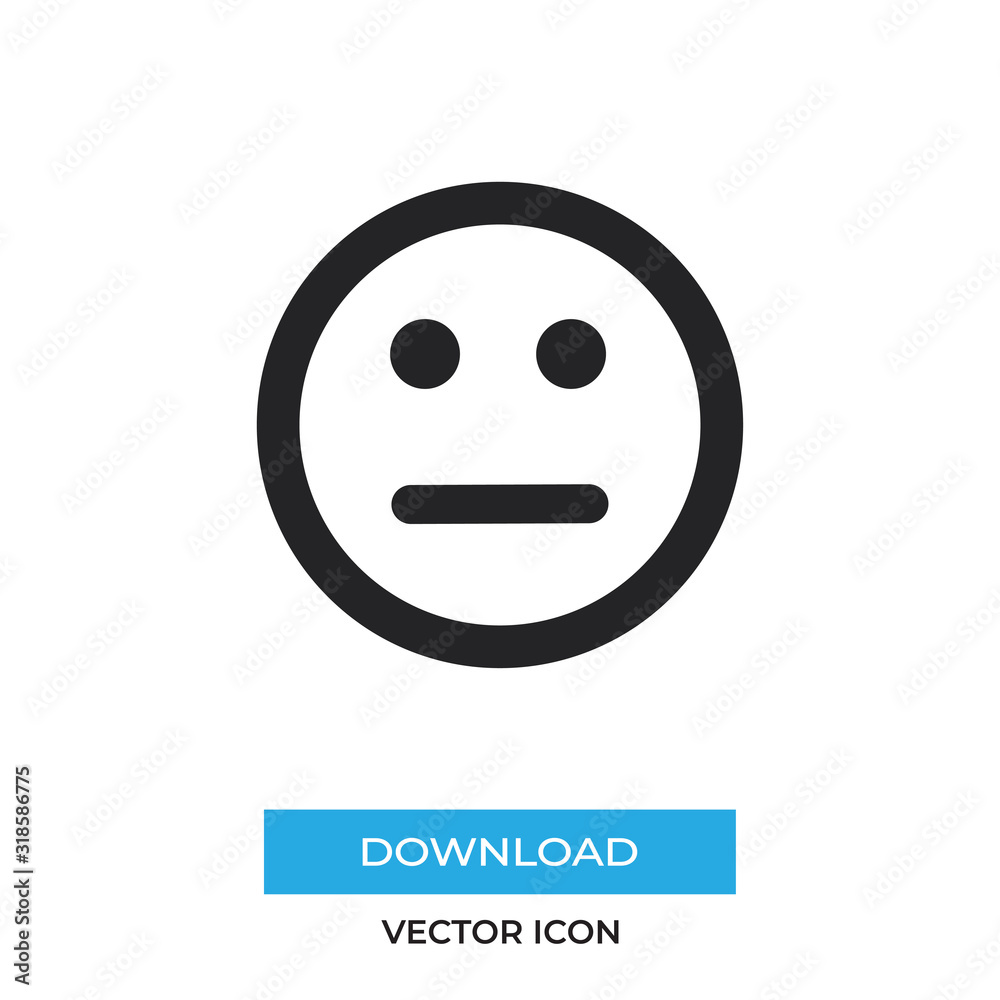 Sad vector icon, simple sign for web site and mobile app. Sad vector icon, simple sign for web site and mobile app.