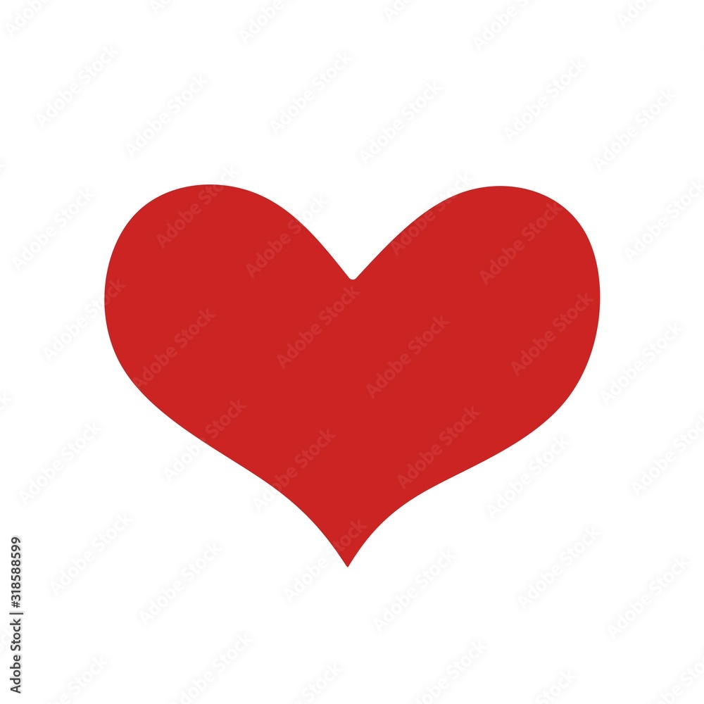 red heart isolated on white background red heart isolated on white background