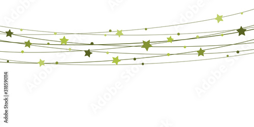 stars on strings background for christmas time