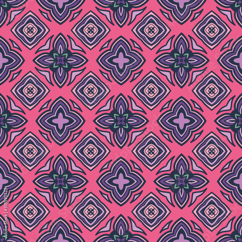 Wallpaper Mural Abstract geometric colorful intricate seamless pattern ornamental. Torontodigital.ca