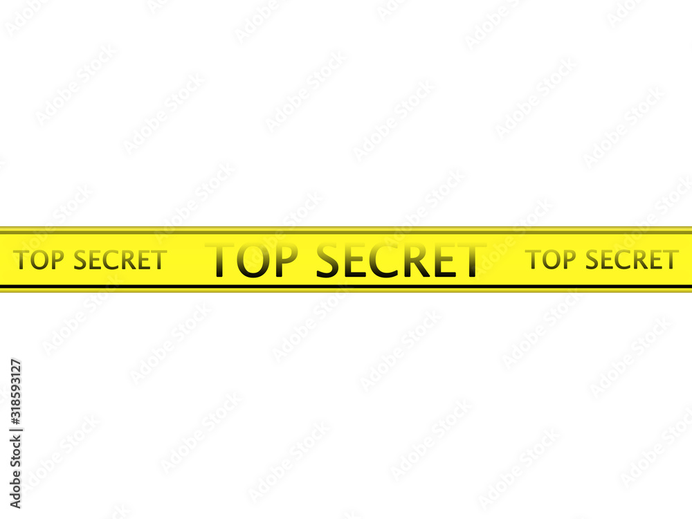 Top secret tape Stock Illustration | Adobe Stock