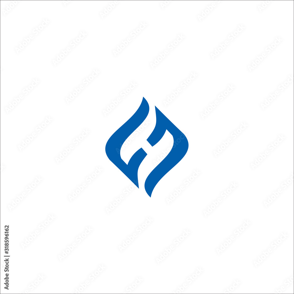 FH F H Letters Logo Design Vector FH F H Letters Logo Design Vector