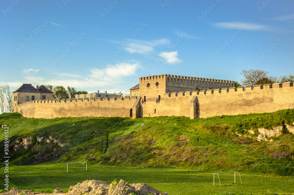 The city walls and  The Royal Castle, Szydlow, Swietokrzyskie Voivodeship, Poland.