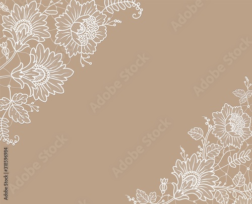 background with lace
