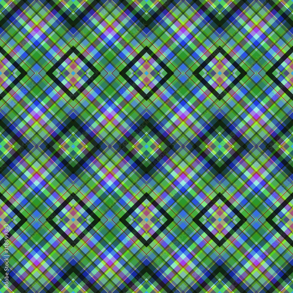 Seamless colorful cage pattern. Seamless colorful cage pattern.