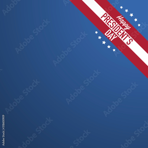 happy president's day poster banner template vector