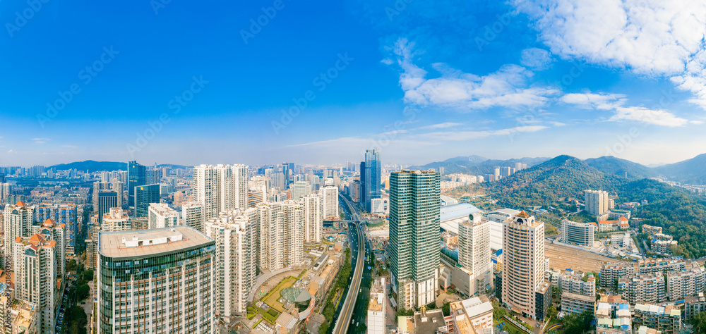 View of downtown Xiamen, Fujian Province, China