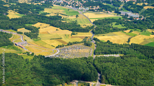 Εκτύπωση καμβά An aerial photograph taken from a drone