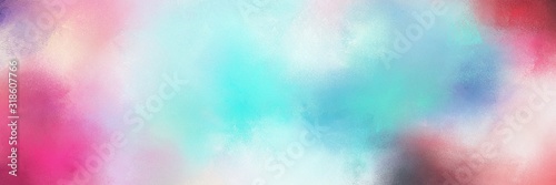 colorful vibrant vintage horizontal design with light gray, mulberry and sky blue color