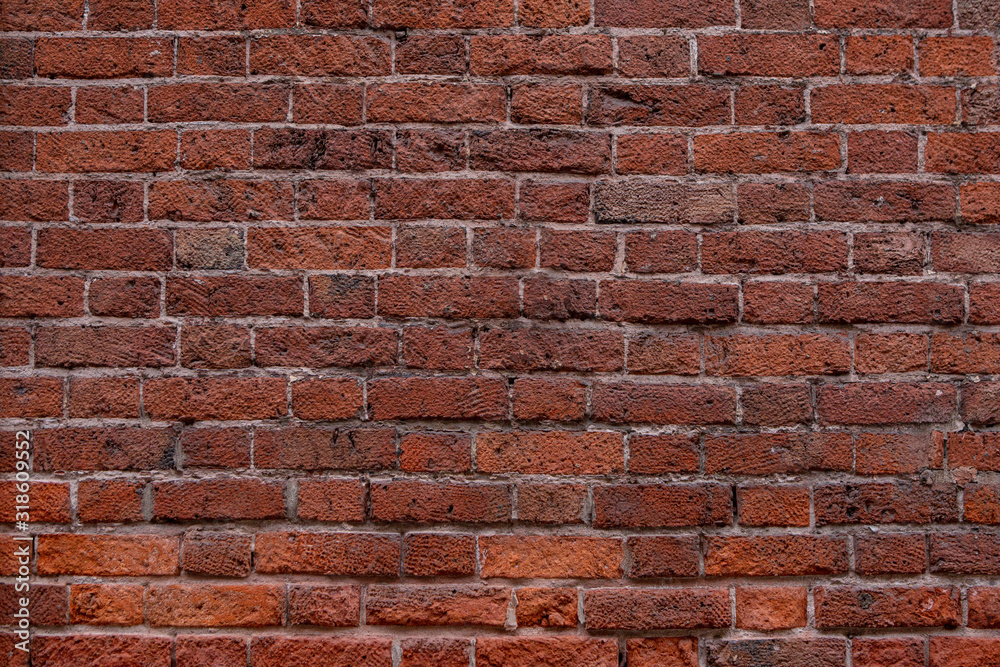 Obraz premium old red brick wall background