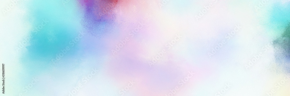 colorful vibrant antique horizontal background with lavender, medium turquoise and light blue color