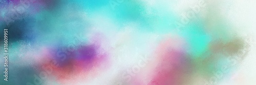 colorful vibrant vintage horizontal background design with light gray, blue chill and antique fuchsia color