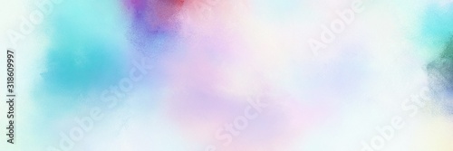 colorful vibrant antique horizontal background with lavender, medium turquoise and light blue color © Eigens