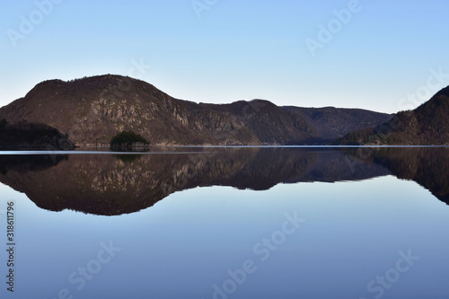 reflection fjord