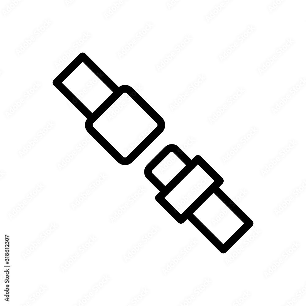 Seat belt icon design template, vector icon designed in line style, editable stroke icon on white background, can be used for web and various needs of your project Seat belt icon design template, vector icon designed in line style, editable stroke icon on white background, can be used for web and various needs of your project
