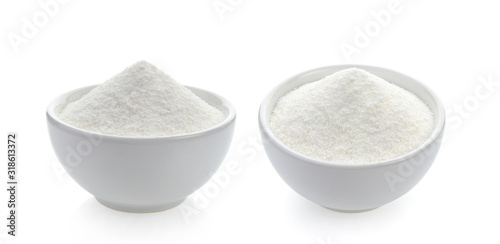 Creamer, Coffee whitener, Non-dairy creamer in a bowl on white