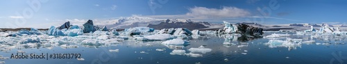 Panoramique d'un glacier en Islande © AlexQ