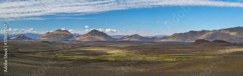 Panorama désertique et volcanique en Islande