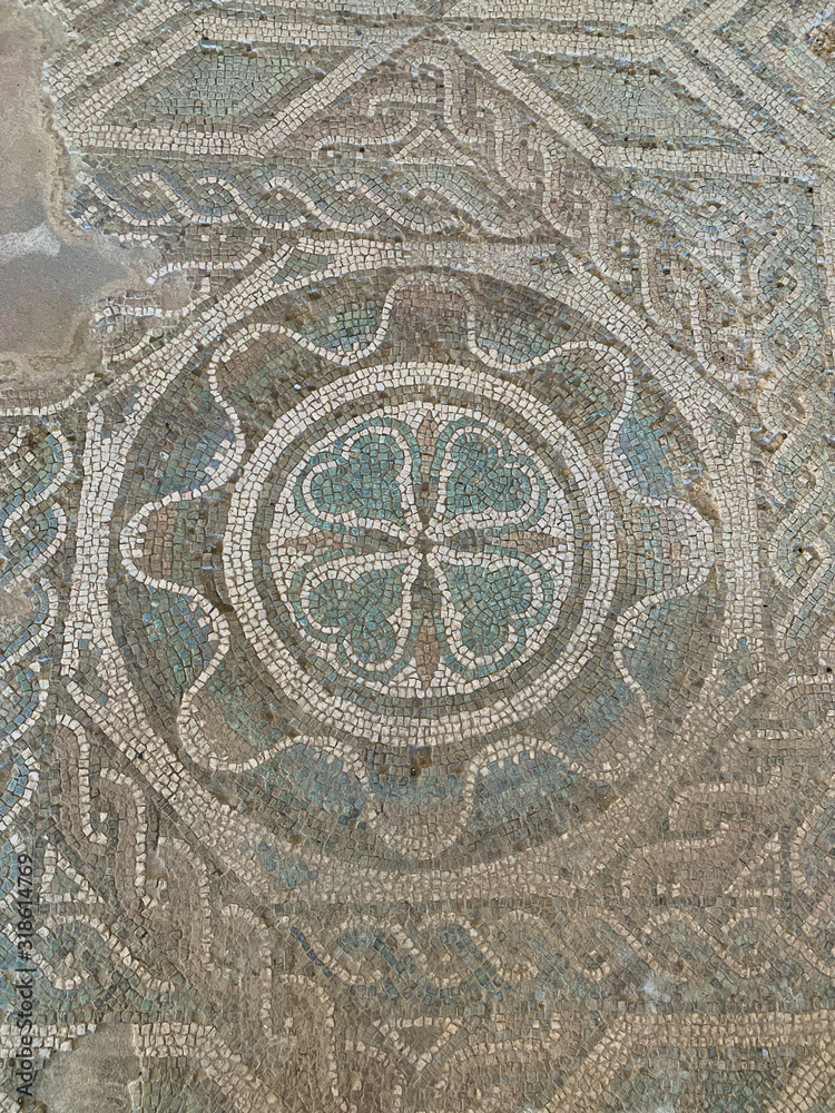 The mosaics of the Roman villa of Casignana, in Calabria.