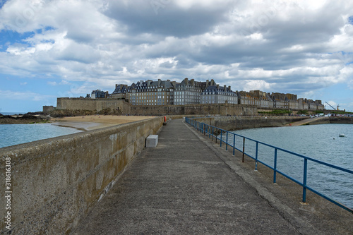 Saint Malo, walled port city in Brittany, France. © Davide