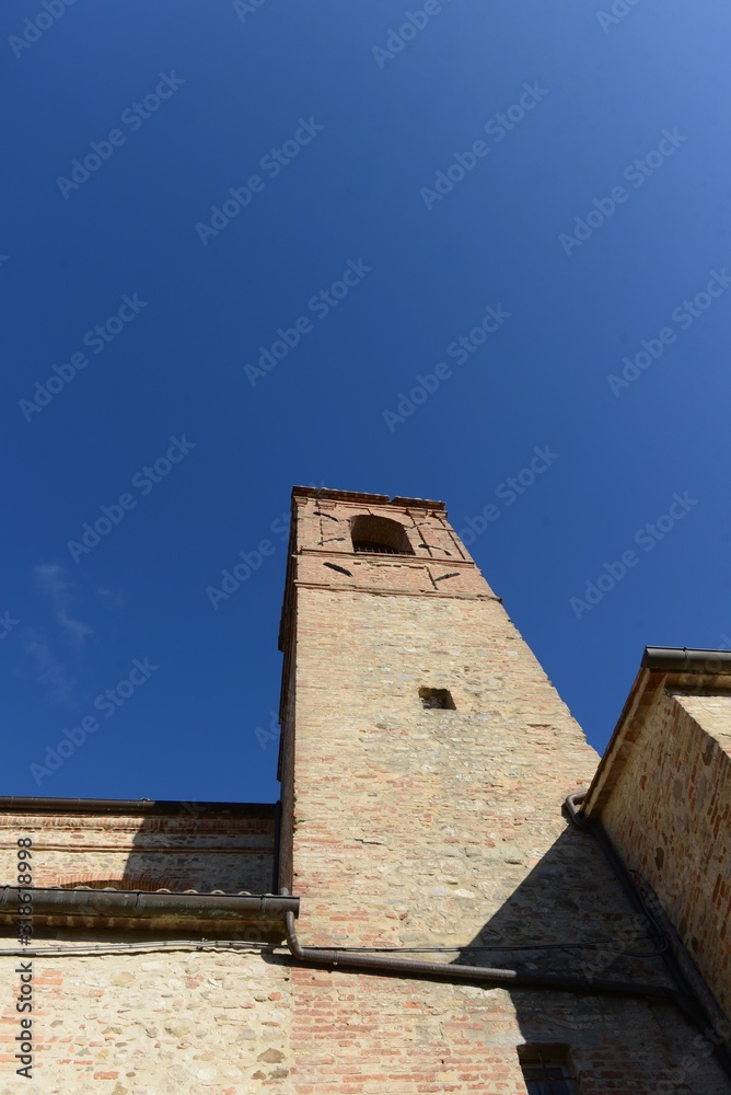 a bell tower in the sky