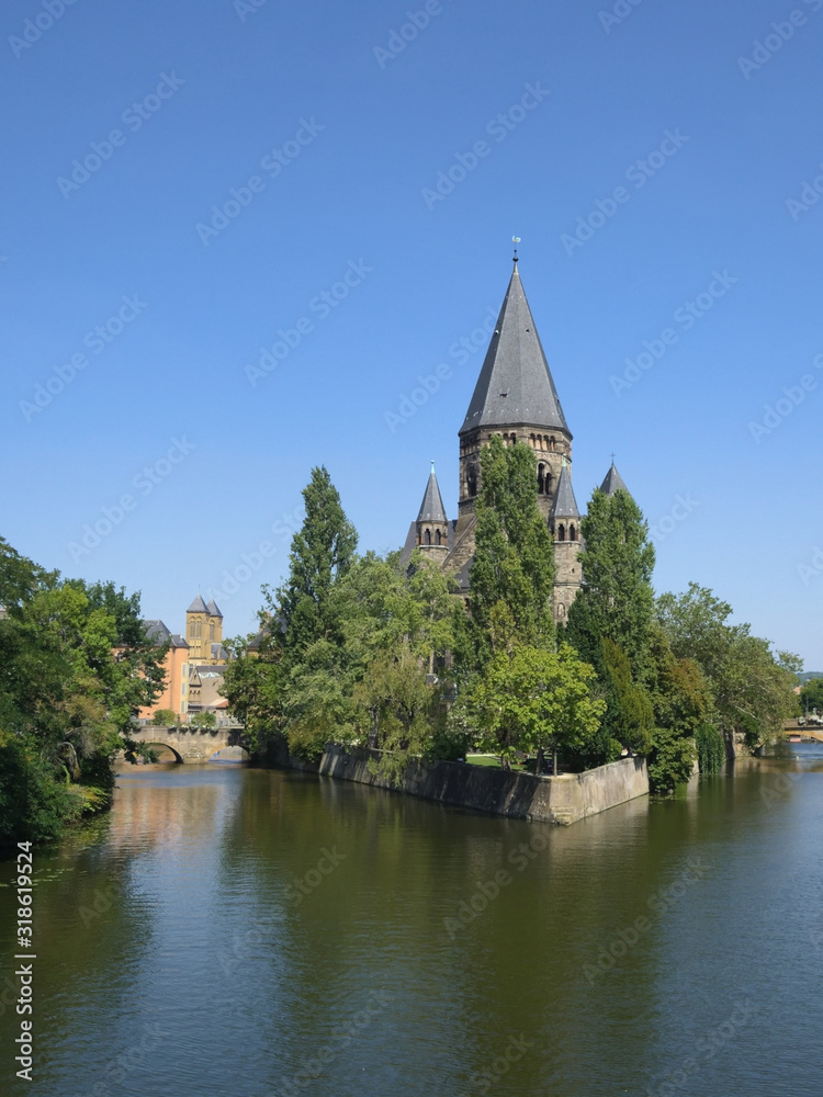 Metz - Temple Neuf, Evangelische Stadtkirche, Grand Est, Frankreich, Europa Metz - Temple Neuf, Evangelische Stadtkirche, Grand Est, Frankreich, Europa