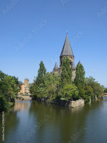 Metz - Temple Neuf, Evangelische Stadtkirche, Grand Est, Frankreich, Europa