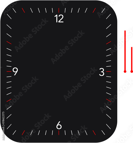 design clock face isolated on white background. vector