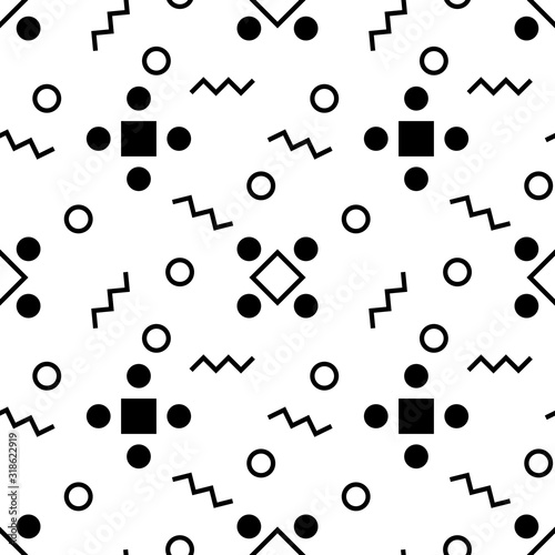 Minimal Monochrome Geometric Pattern