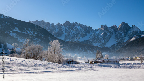 Blick von Gosau auf den Gosaukamm, Oberösterreich photo