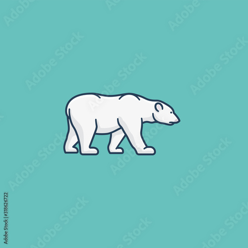 Polar bear vector illustration for #PolarBearDay on February 27th