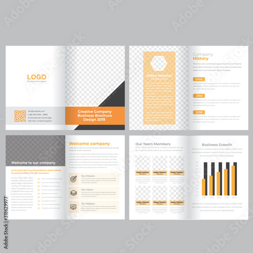 16 page company brochure template